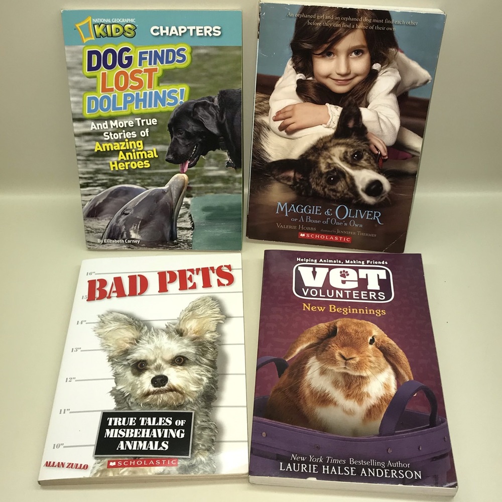 📚🐬 Set of 4 Children’s Animal Story Books